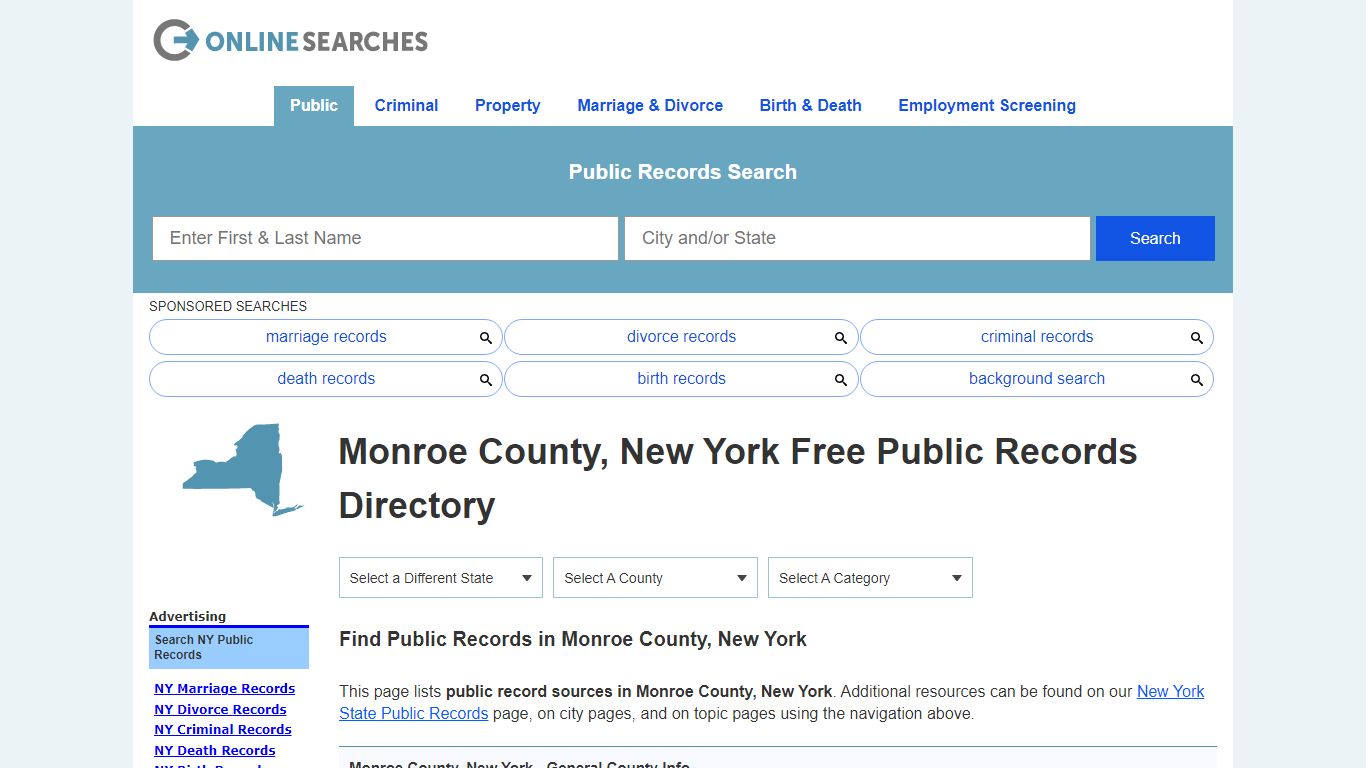 Monroe County, New York Public Records Directory